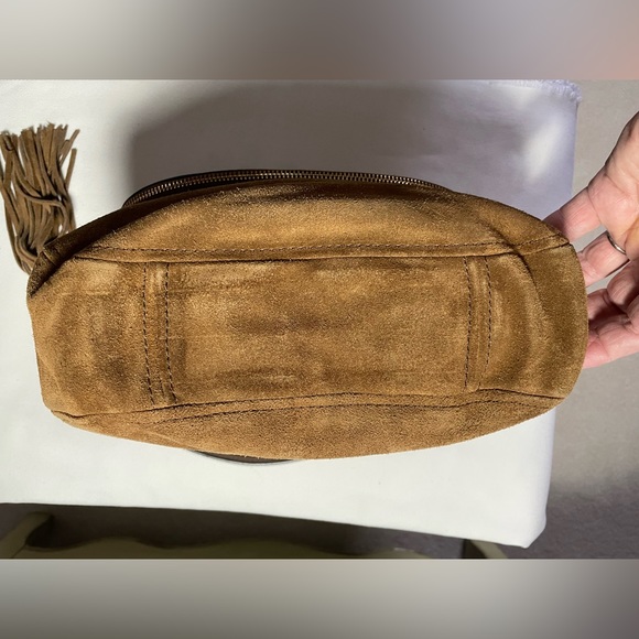 NWT MICHAEL MICHAEL KORS BEDFORD DK CARMEL. MD CONV SHLDR LEATHER - Picture 4 of 10